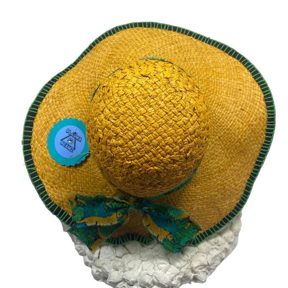 Leopard Banded Straw Sun Hat main image 15